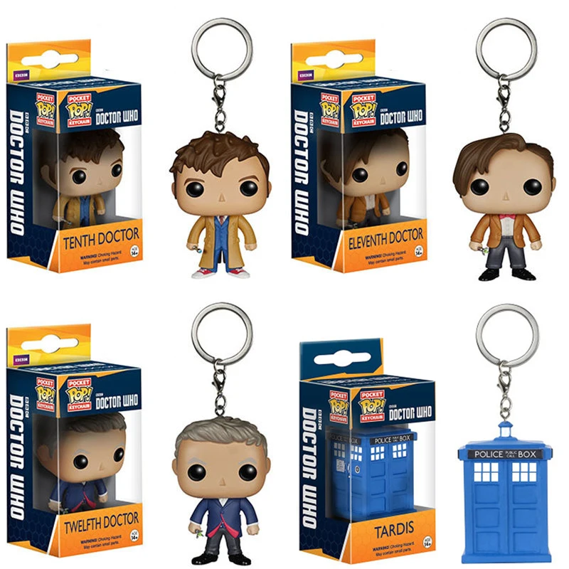 Funko POP Карманный Брелок Игрушка Доктор Кто 11/12th/123th Tardis фигурки