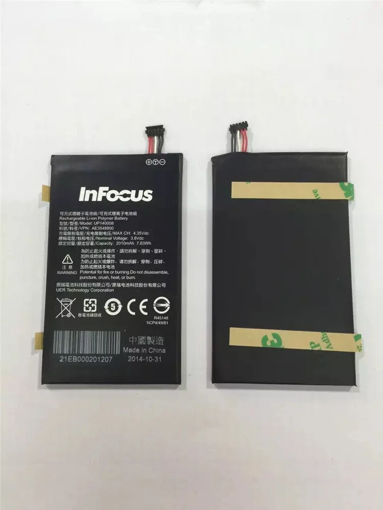 100% оригинал Для Foxconn InFocus M2 батарея 2000mAh UP140008 новая доступная infocus m2|battery 2000mah|batteries