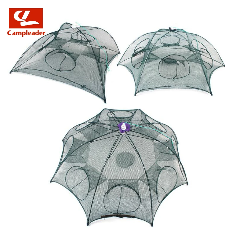 Зонт с 8 отверстиями маленькая клетка для рыбы креветка рыболовная сеть креветок