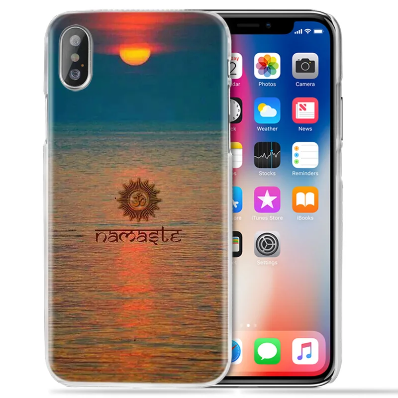 Чехол для телефона Aum Om Yoga ДЛЯ iPhone X, 6, 6 S, 7, 8 Plus, 5S, SE, 5, 4S, 4, 5c, прозрачный жесткий чехол из поликарбоната, пластиковый чехол, милый чехол для телефона