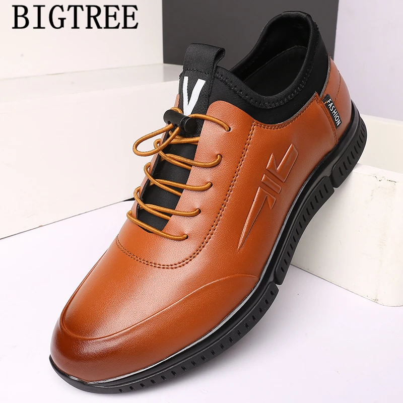 Mens Casual Shoes Hot Sale Leather Men 2022 Designer High Quality Black Sneakers Chaussures Hommes En Cuir Luxe | Обувь