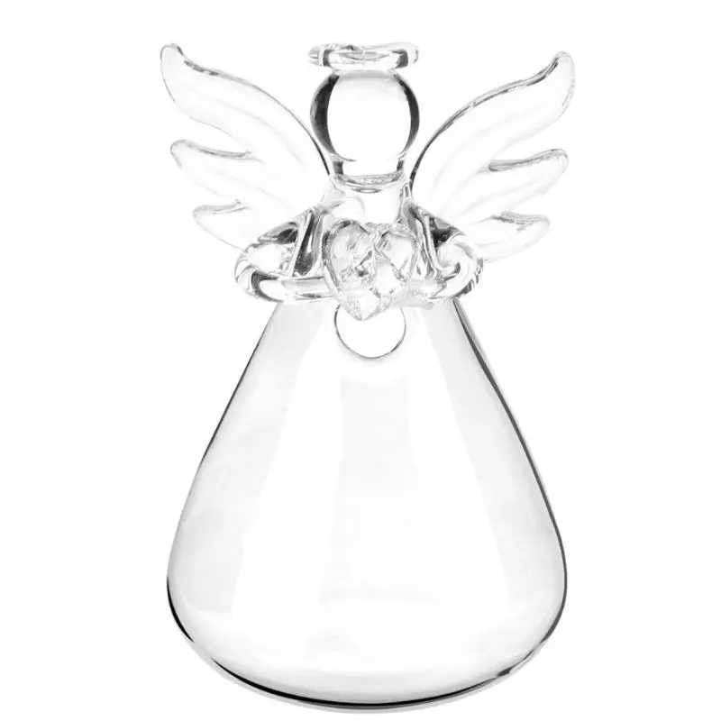 Ангел прозрачное стекло настенная Ваза бутылка для растительных цветочных