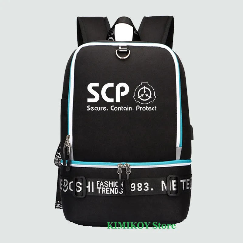 SCP тональный рюкзак высококачественный люминесцентный принт Студенческая сумка