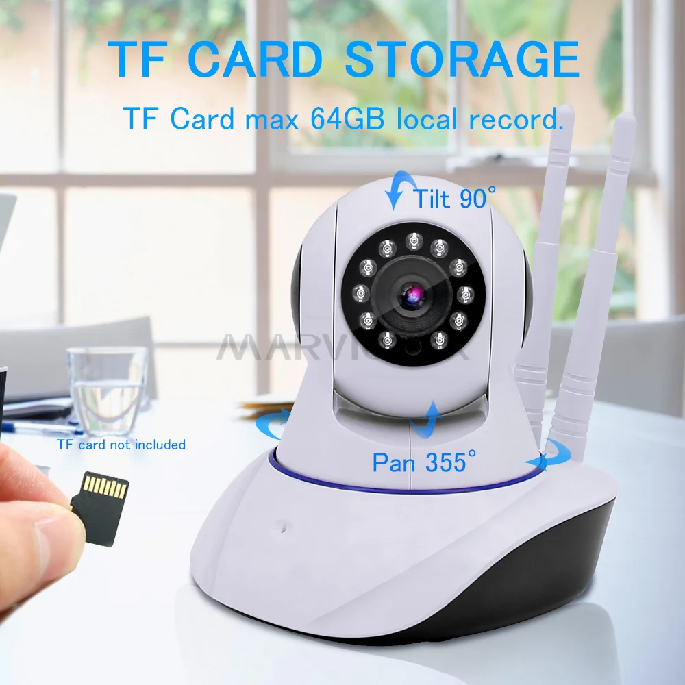 Охранных Беспроводной IP Камера Wi-Fi мини видеонаблюдение 720 P 1080 Ночное видение CCTV