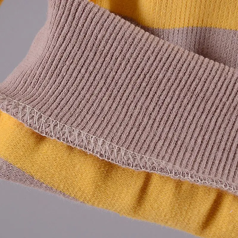 Повседневная осенне-Весенняя футболка для мальчиков Детский пуловер в полоску с