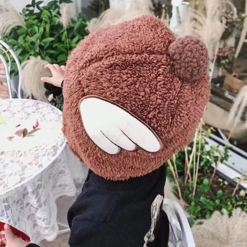 Дети зимняя шапка снег утолщаются Hat Bomber шапки модные Gorros Mujer защита ушей