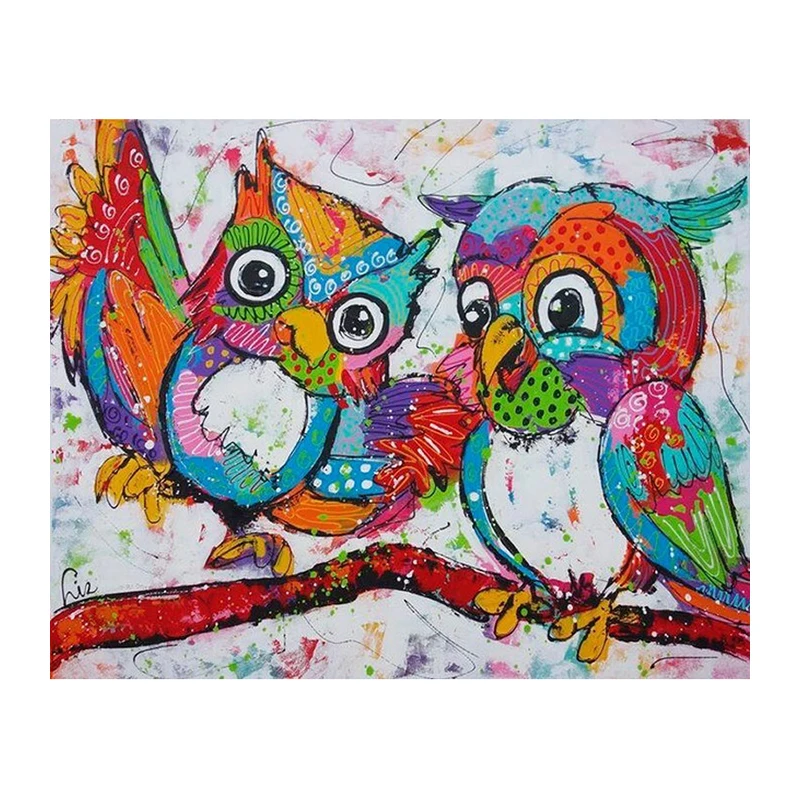 Картина в виде совы сделай сам Алмазная мозаика из смолы с кристаллами вышивка
