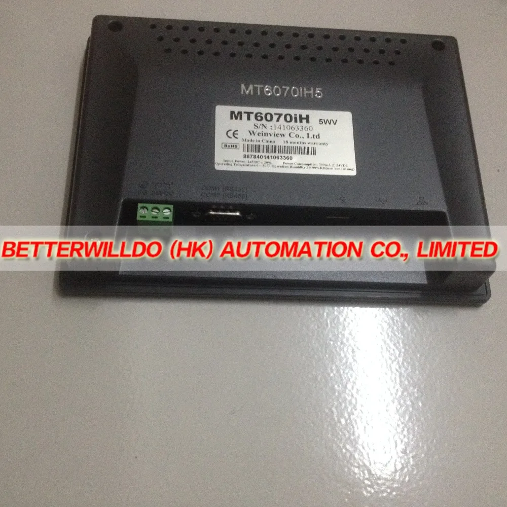 MT6070IH5 Оригинальный Новый 7 ''Weinview Weintek HMI дюймов MT6070IH 1 USB HOST + Программное