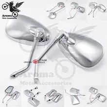 9 model available unviersal 8MM 10MM motorbike chrome part for honda vespa piaggio accessories motorcycle rearview mirrors moto