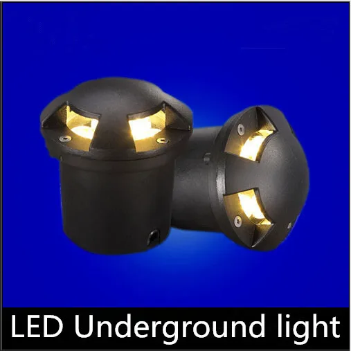 Оптовая продажа с фабрики 3*3W 9W LED подземный свет 4*3W 12W Заземленный пол утопленный
