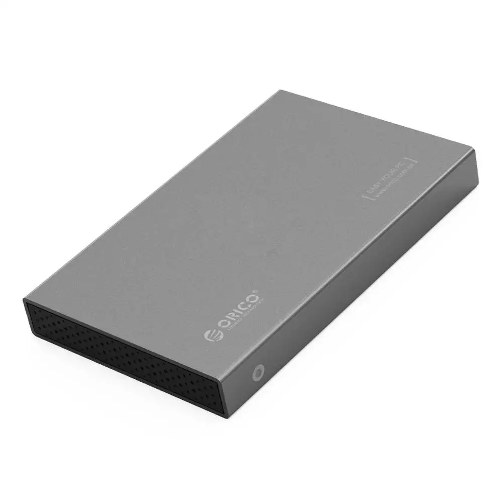 ORICO 2518S3 Алюминий 2,5 SATA коробка для жесткого диска HDD жесткий диск SSD Внешний чехол USB3.0 5 Гбит/с Поддержка 7 мм и 9,5 мм-серый - Цвет: Серый