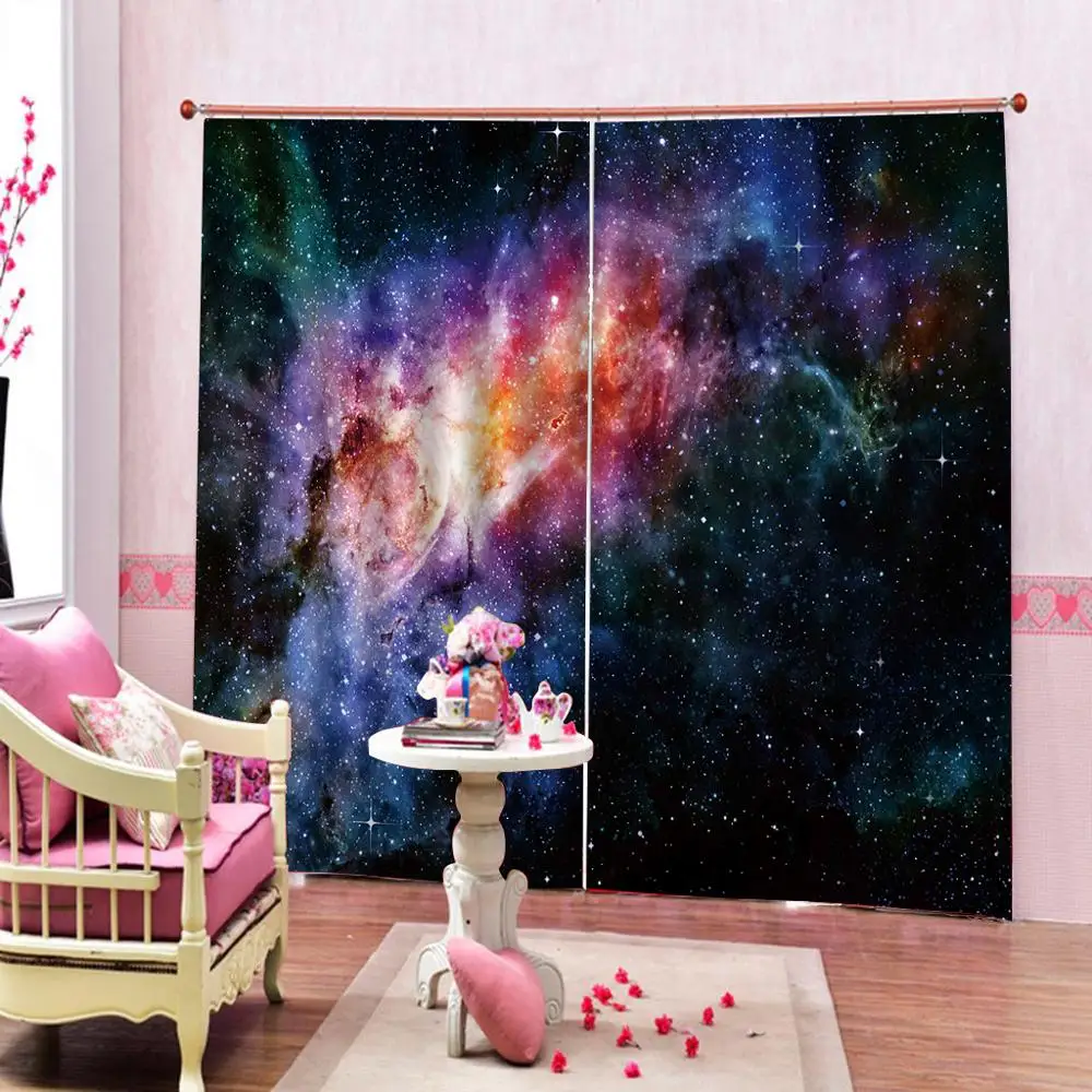 

Luxury Blackout 3D Window Curtains For Living Room Bedroom dark blue curtains Blackout curtain