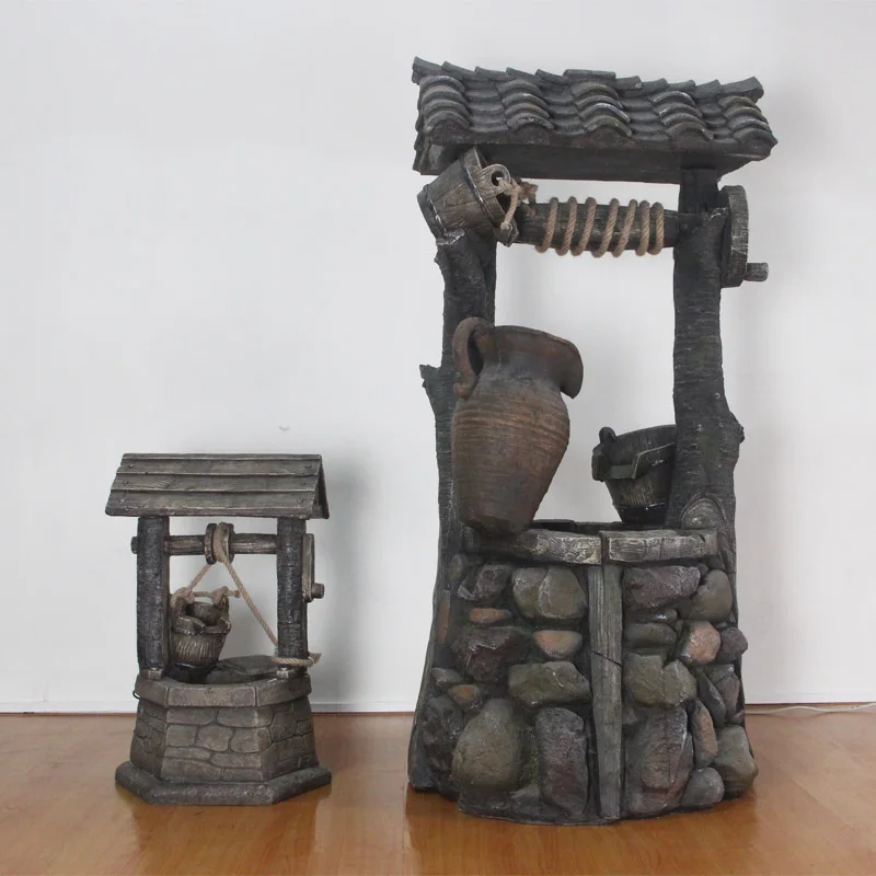 Большие напольные древних скала морской пейзаж фонтан водный сад романтическое