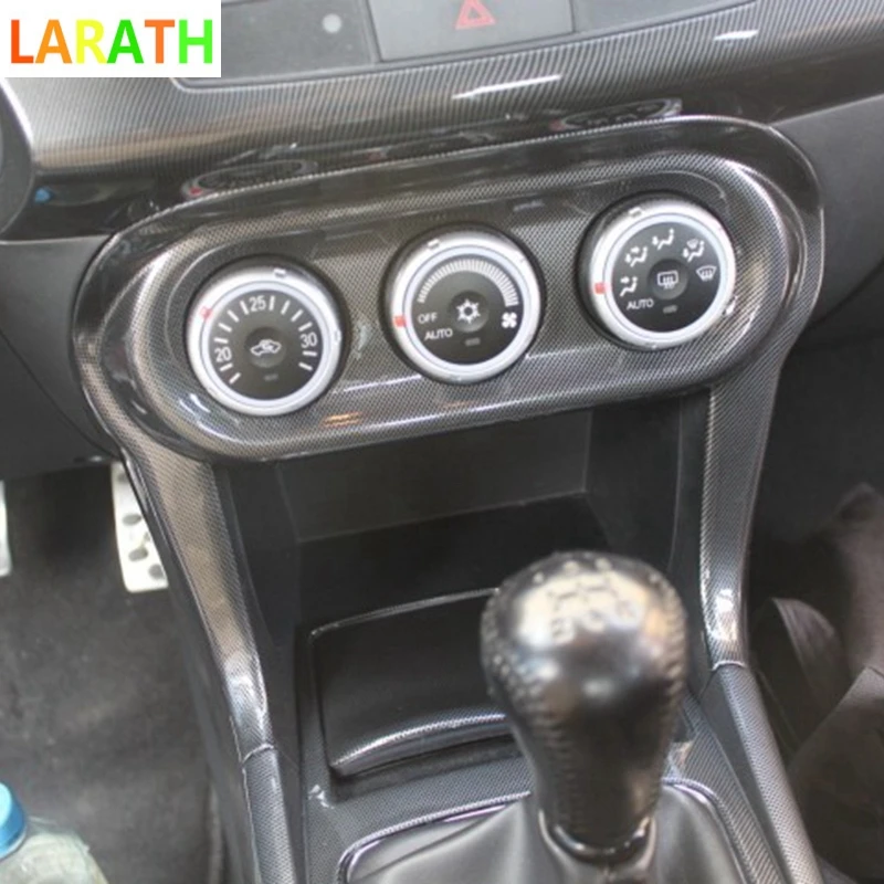 Для Mitsubishi Lancer 2010 2011 2012 приборной панели из углеродного волокна отделочная крышка
