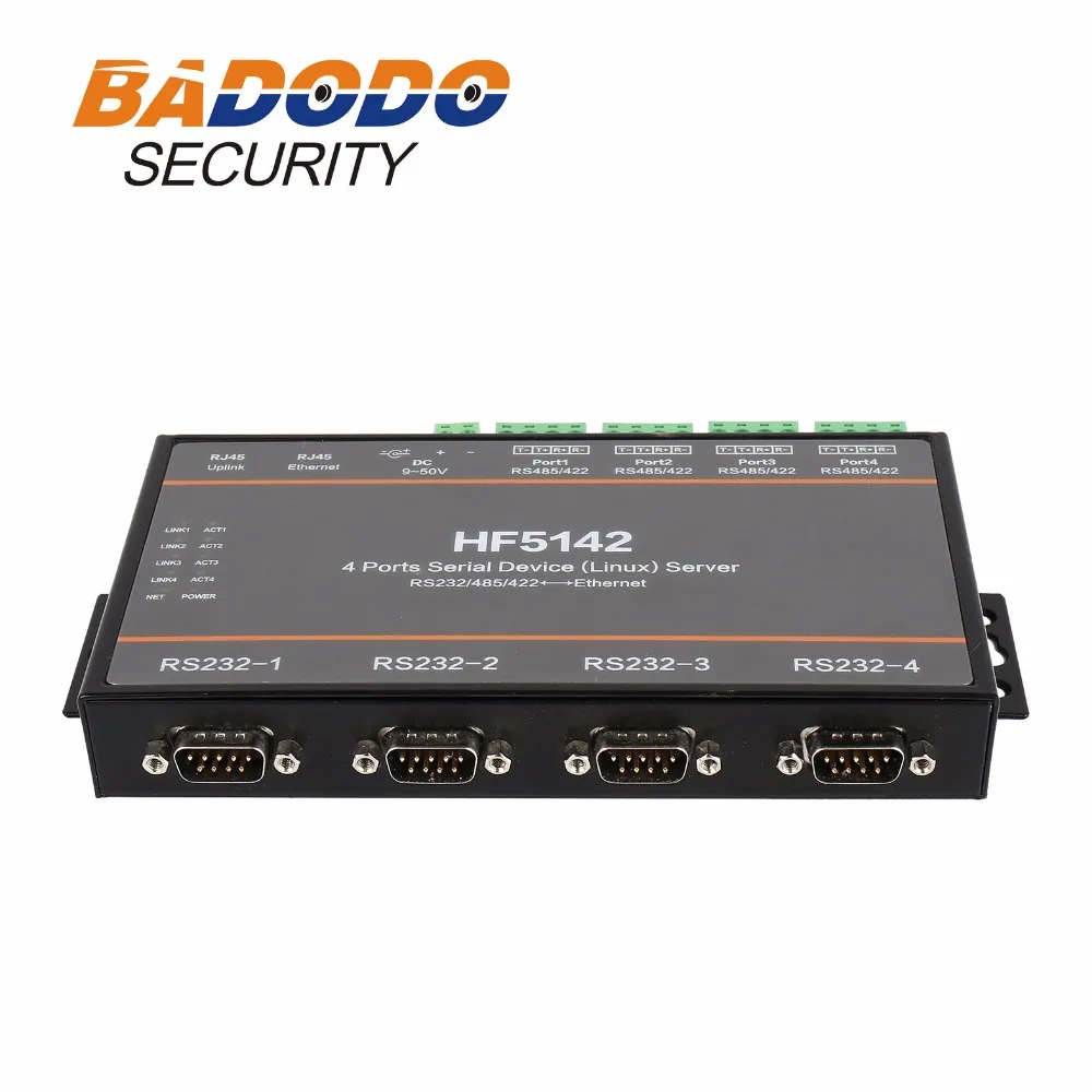 Конвертер RS232 RS422 RS485 в Ethernet сервер 4 последовательных порта устройство HF5142B с