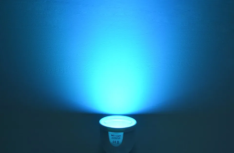 Оригинальные Mi. Light 2.4 г/Wi-Fi Управление RGBW гамма WW светодиодные лампы 4 Вт 5 Вт 6 Вт 9 Вт GU10 e27 E14 110 В-220 В затемнения smart led лампа