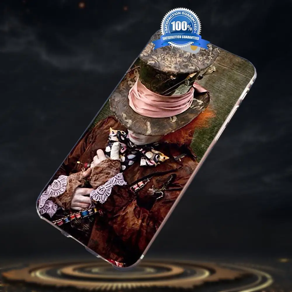 Алиса в стране чудес Mad Hatter для Apple iPhone X 4 4S 5 5C SE 6 6S 7 8 Plus Galaxy A3 A5 J1 J2 J3 J5 J7 2017 милый