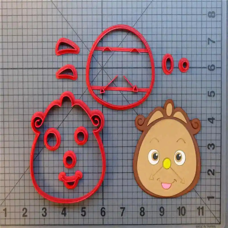 Красавица и Чудовище набор печенья на заказ 3D печать помадка кекс торт кухонные Инструменты для декорирования аксессуары - Цвет: Beauty 4 inch