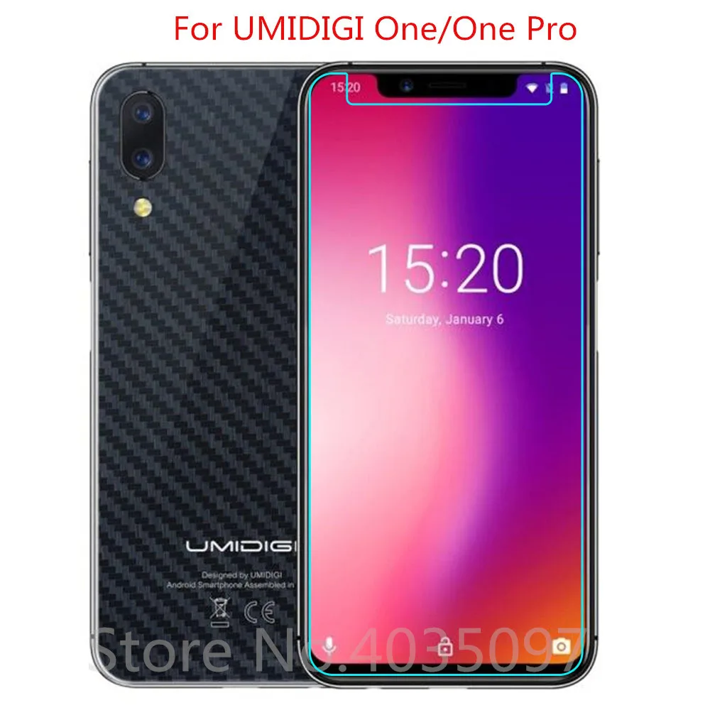 Закаленное стекло 2 шт. для UMIDIGI One защита экрана 9H 2.5D искусственное Pro | Мобильные