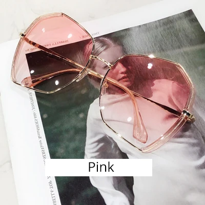 Pink Ralferty роскошные женские Солнцезащитные очки женские нерегулярные Солнцезащитные очки женские градиентные Оттенки для женщин солнцезащитные очки femme M936 - Цвет линз: Pink