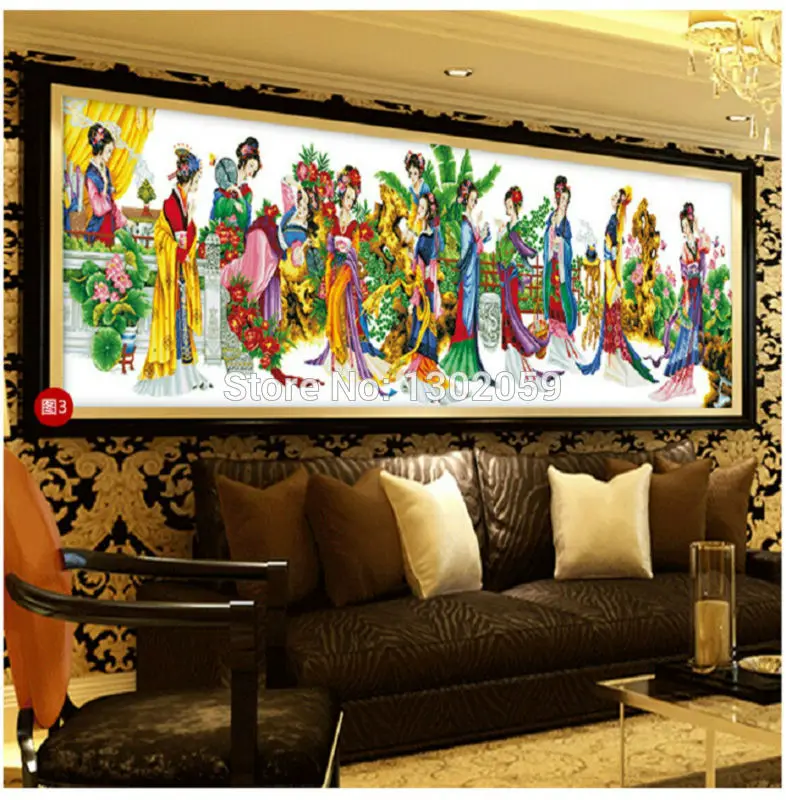 В наличии Высококачественная Вышивка Набор для вышивки крестиком двенадцать