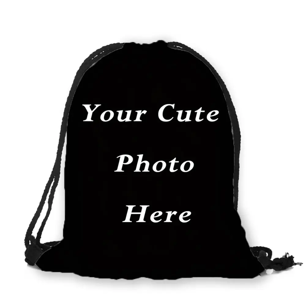 Персонализированное изображение фото фототкань шнурок сумка рюкзак подарок для