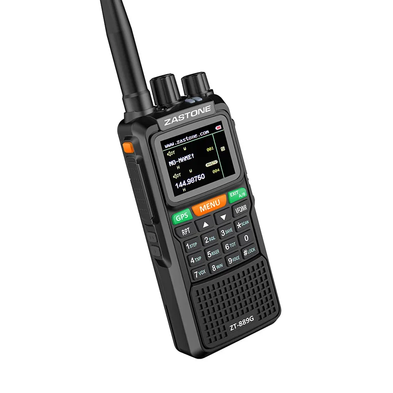 ZASTONE ZT 889G GPS SOS портативная рация 10 Вт 3000 мАч VHF/UHF 400 520/134 174 МГц 999CH Ham Радио