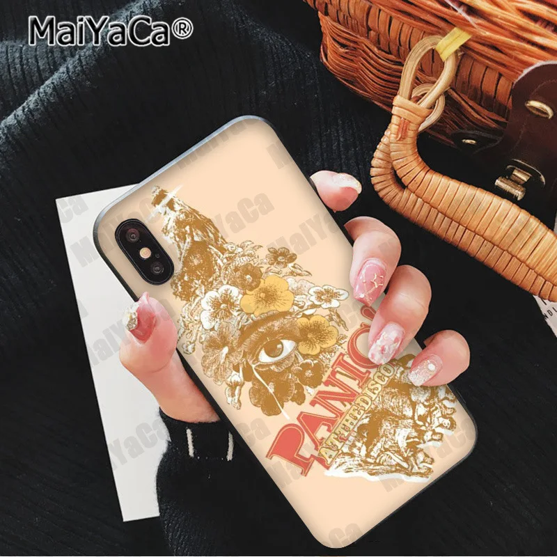 A10 MaiYaCa Panic! At The Disco ТПУ силиконовый чехол для телефона чехол для iphone 11 pro X XS MAX 66S 7 7plus 8 8Plus 5S SE XR - Цвет: A10