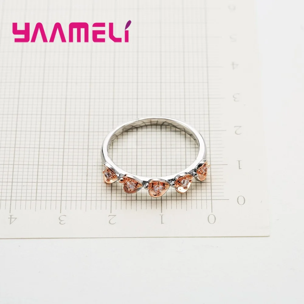 Романтические кольца с сердечками обручальные 925 пробы серебро нежными
