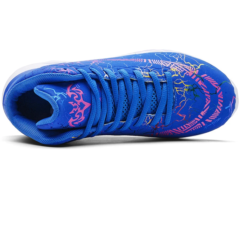 Баскетбольная обувь для мальчиков Детские кроссовки с высоким берцем