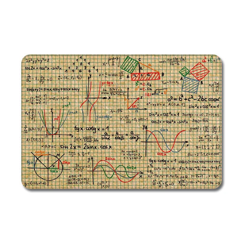 Коврик для мыши Math Chemistry Doodles Graphics Nature резиновый коврик компьютерный корпус