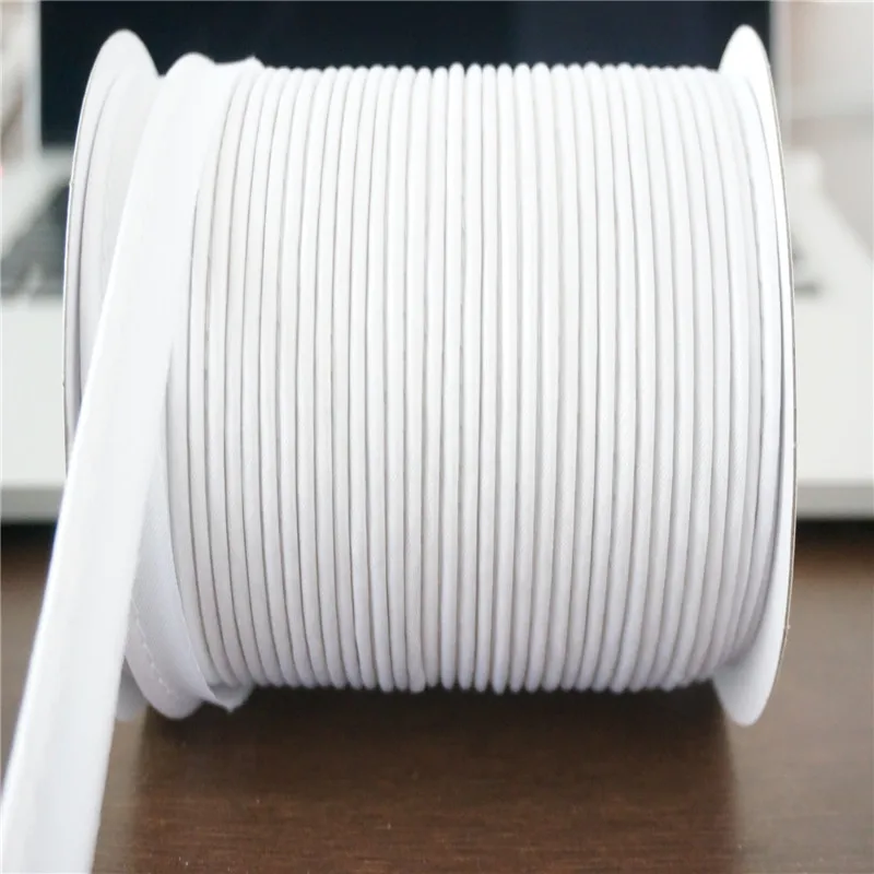 Col No.white 12mmX25Yards/карты атласный шнур смещения, AW бренд ручной работы для DIY Швейные и обрезки шнур - Цвет: Col No.white