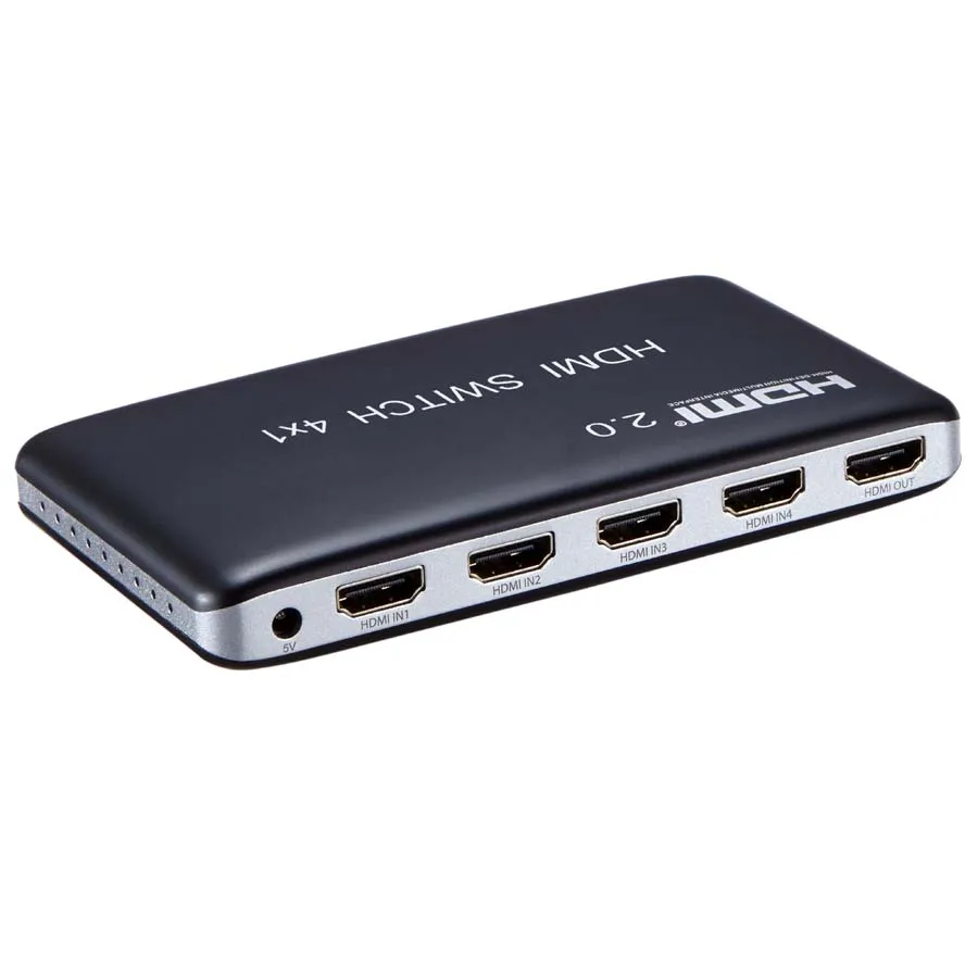 HDMI 2 0 переключатель 4x1 преобразователь 4 в 1 выход до 4K @ 60 Гц HDMI2.0 HDCP 3D с пультом