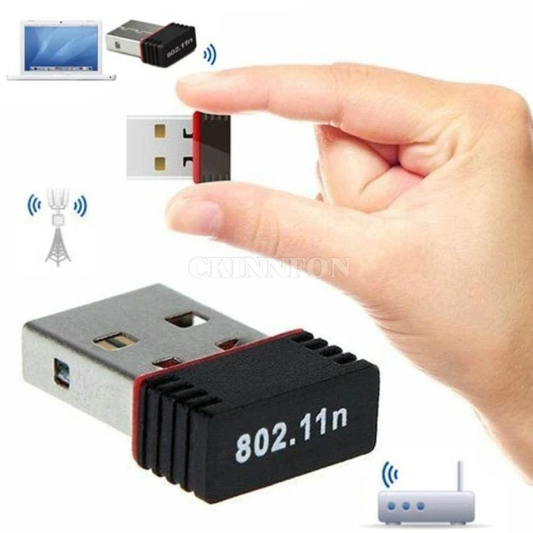 50 шт./лот 150 Мбит/с USB-адаптер WiFi беспроводной 802.11n 150M сеть Lan | Электроника