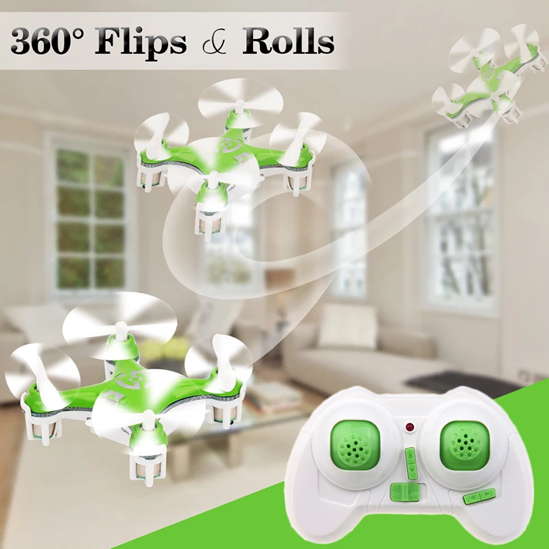 Mini Drone 2.4G 4CH 6 Axis RC Quadcopter Toy Remote Control Helicopter with LED light Toys for Children Cheerson CX-10 | Игрушки и хобби