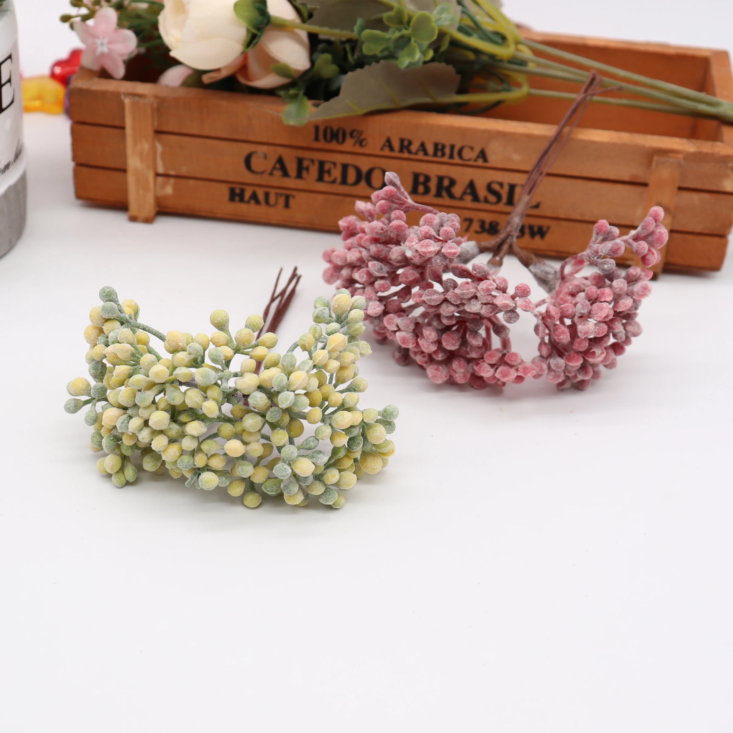 Искусственные мини-травы 6 шт. искусственные цветы для свадьбы Рождества декор