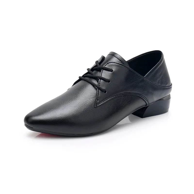 

Size 34 To 43 Womans Flat Genuine Leather Shoes Cow Leather Casual Lace Up Classic Women Shoes Slip On