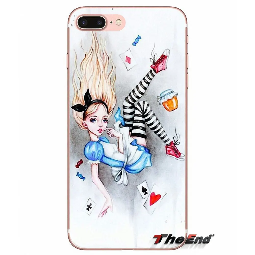 Алиса в стране чудес старинные для huawei P Smart Y6 Ascend P8 P9 P10 плюс Nova P20 Lite Pro Mini 2017 мягкий