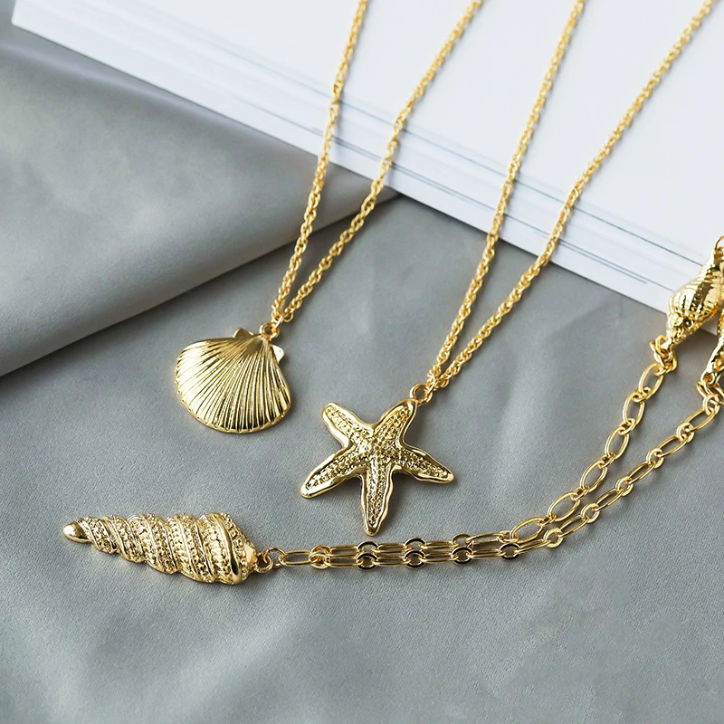 Ожерелье с подвеской из ракушек ожерелье для женщин и девушек украшение в стиле