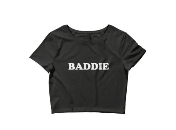 Женская укороченная футболка Skuggnas Baddie Tumblr подарочные футболки для нее
