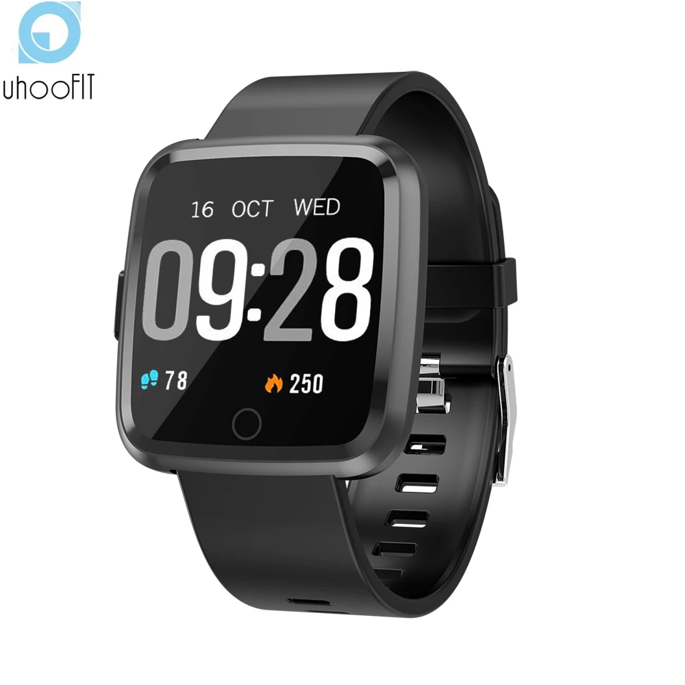 Uhoofit Смарт часы монитор сердечного ритма кровяное давление фитнес трекер