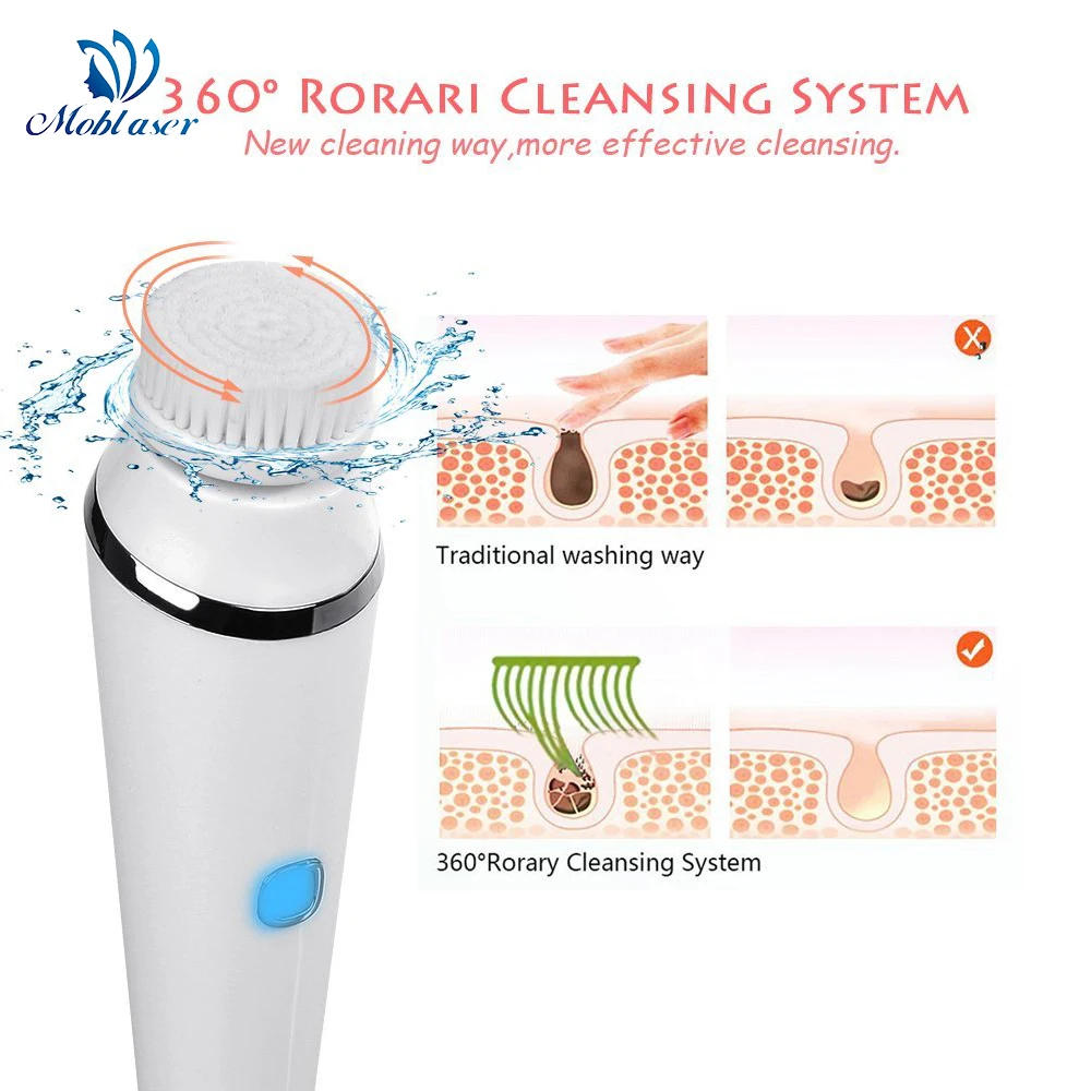 Очищающая щетка для лица USB Перезаряжаемый Электрический массажер