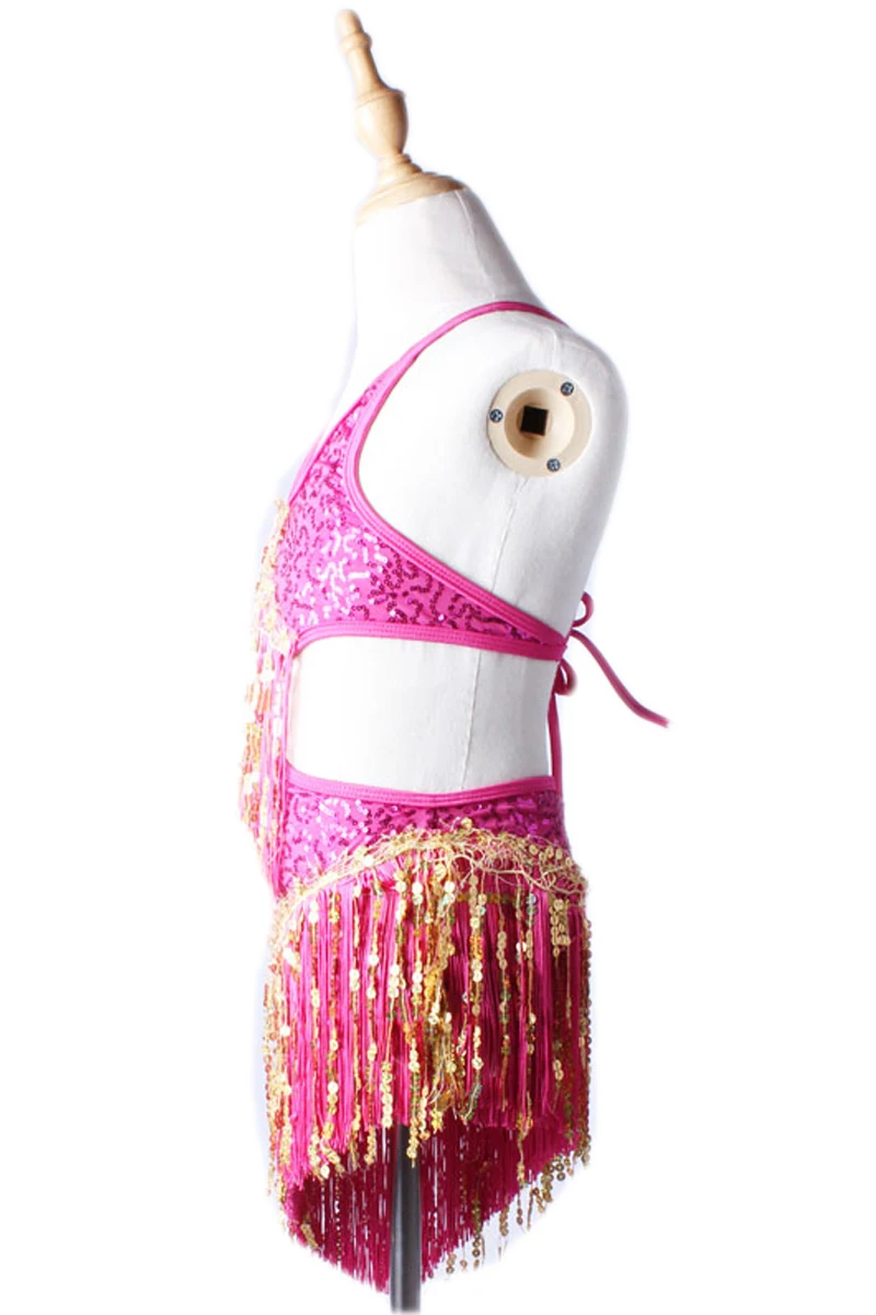 Платье женское красное для латиноамериканских танцев профессиональный костюм