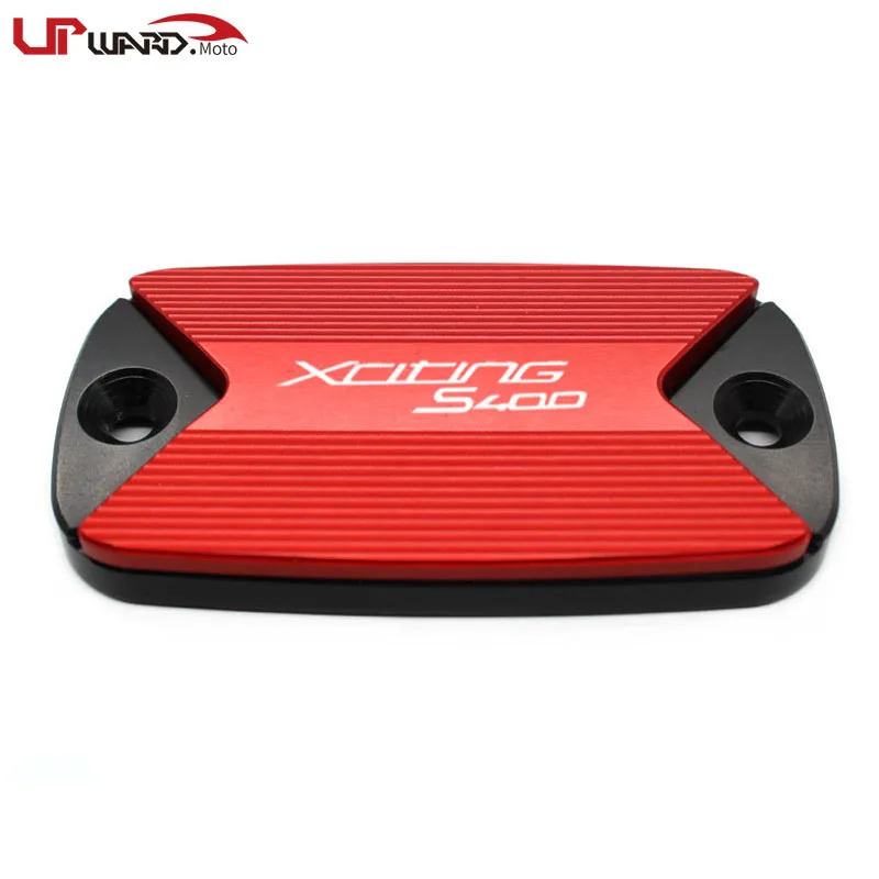 1 pcs of Red Для kycco xciting 400 S400 XCITINGS400 мотоциклетная Передняя Тормозная жидкость Крышка Резервуара крышка с логотипом - Цвет: 1 pcs of Red