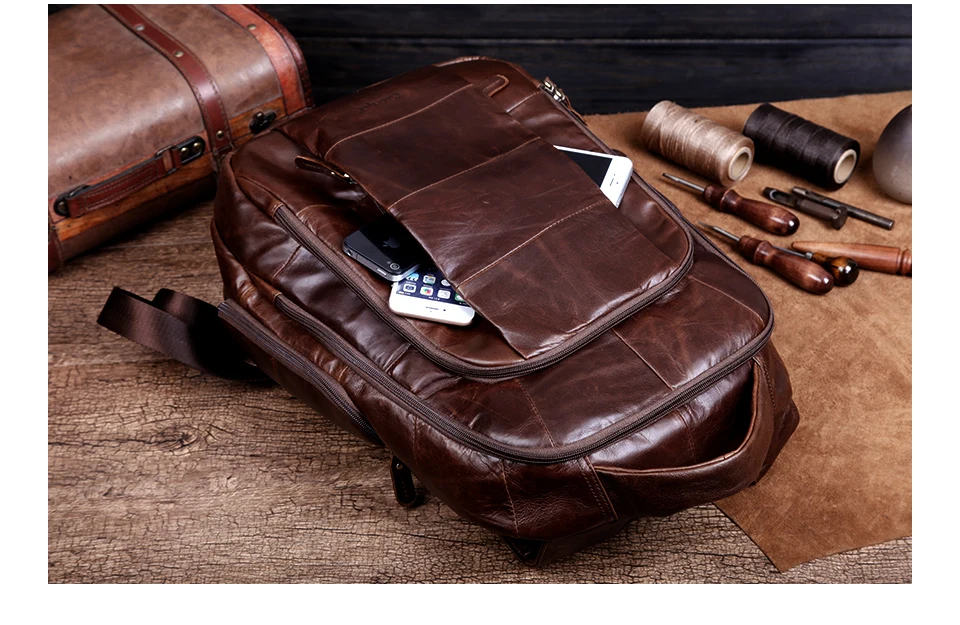 Cobbler Legend бренд Ретро стиль back pack очаровательная натуральная кожа Подростковая мужская сумка для ноутбука рюкзаки для мужчин