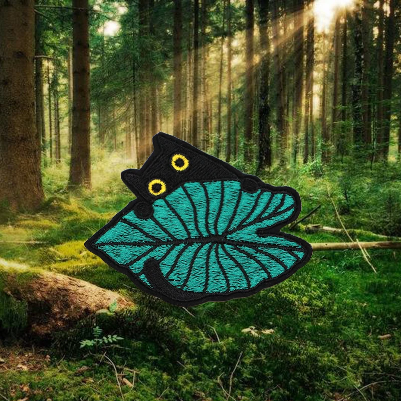 2 шт./лот Симпатичные растительные Животные Кошки утюжок на патчи вышитые нашивки