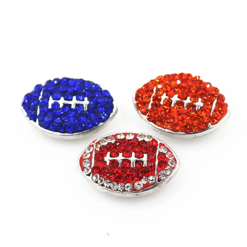 Горячая продажа 3 шт./лот кнопки с футбольной символикой горный хрусталь кристалл