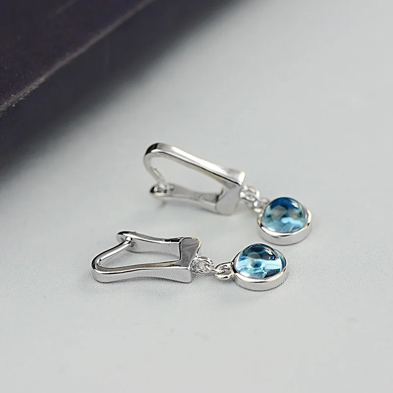 Женские Висячие серьги Boucles D'Oreilles из стерлингового серебра 925 пробы с