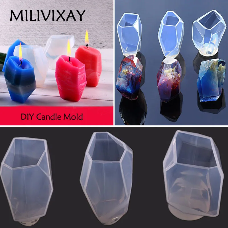 MILIVIXAY 1 шт. форма в форме руды для самостоятельного изготовления свечей пищевая