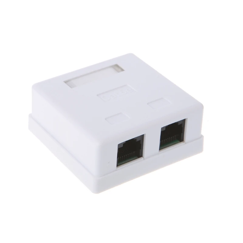 RJ45 распределительная коробка CAT5e сетевой разъем 2 порта настольный удлинитель